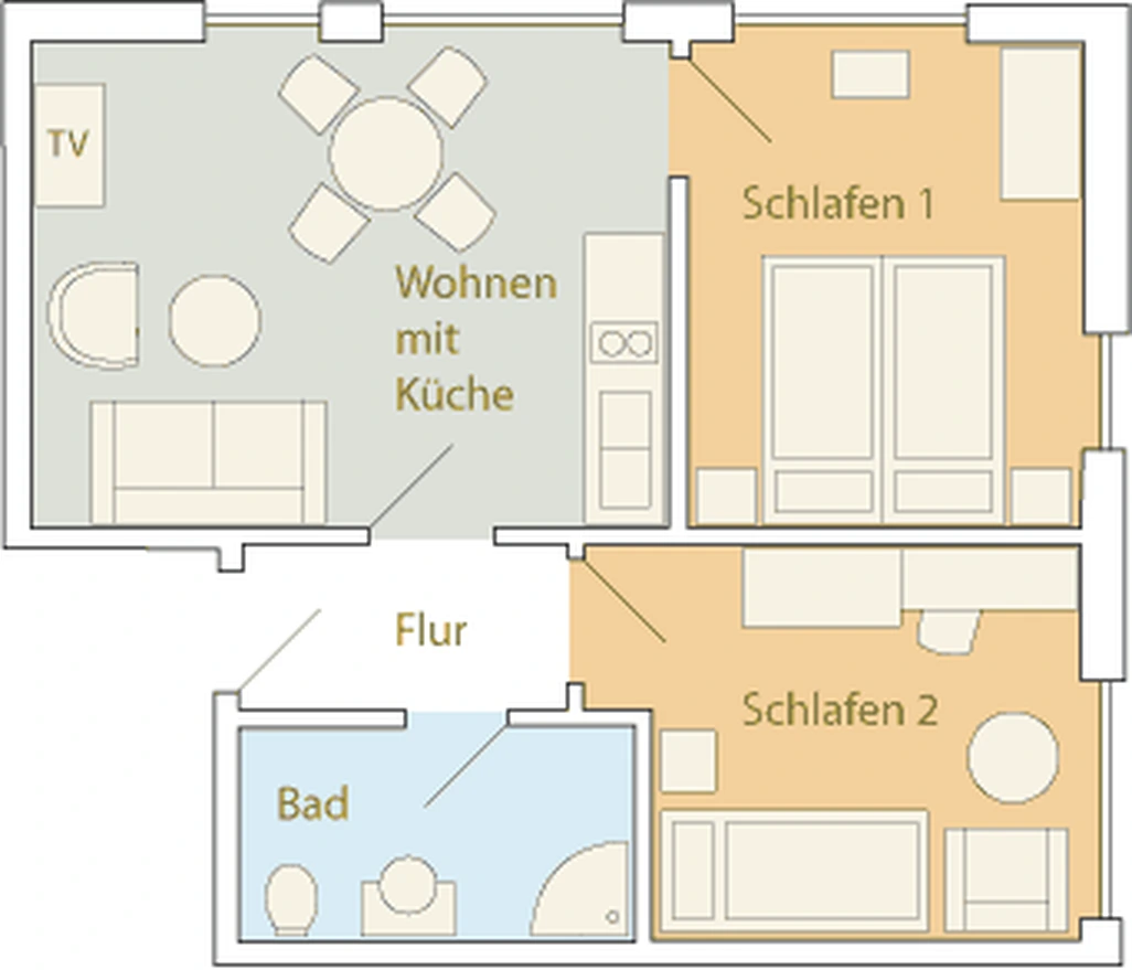 Grundriss Ferienwohnung Urlaubs.Freude